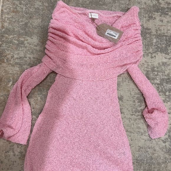 Meshki Dresses & Skirts - Meshki Baby Pink Knit dress